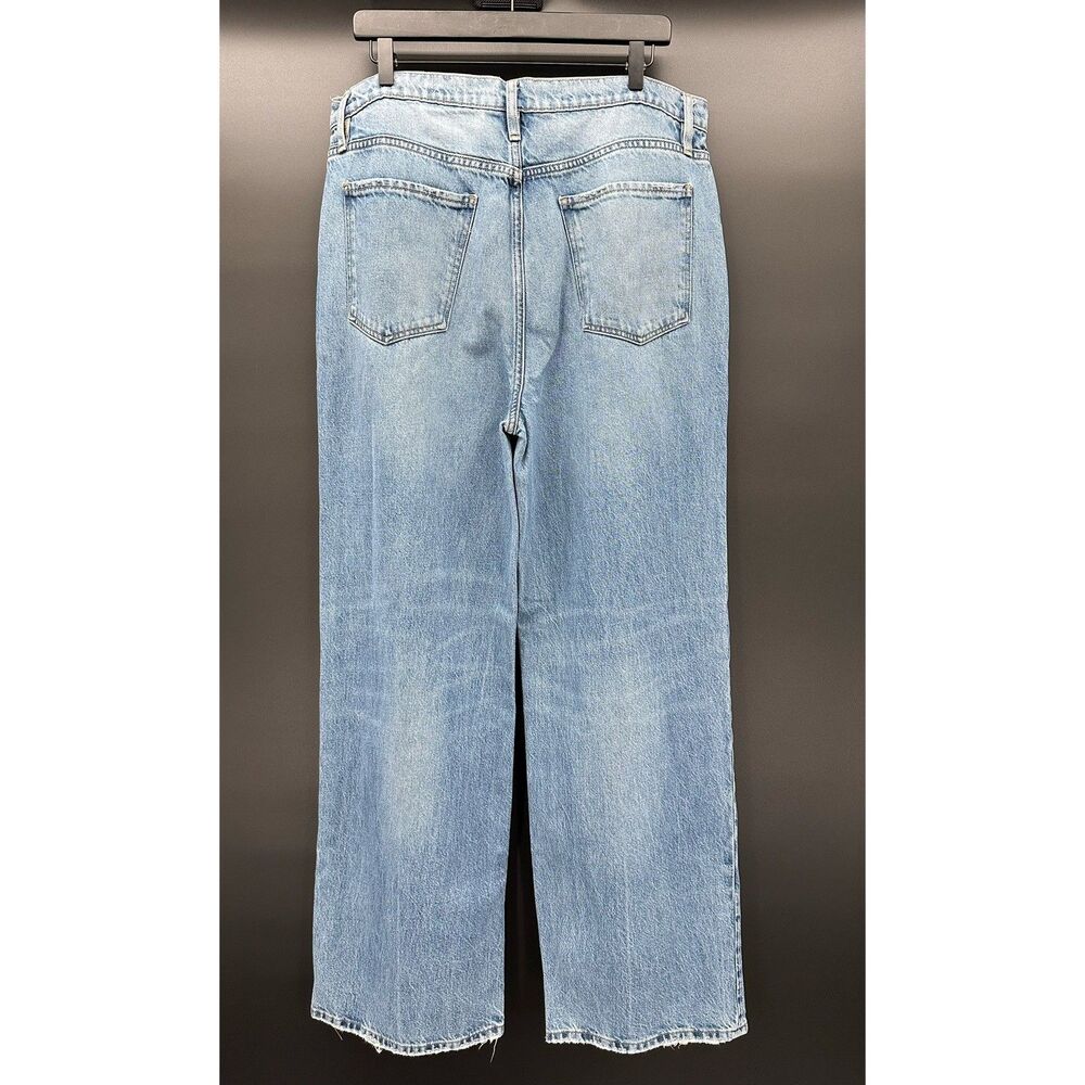 FRAME Le Jane Wide Leg Jeans Varsity Blues Size 32 - Picture 8 of 11